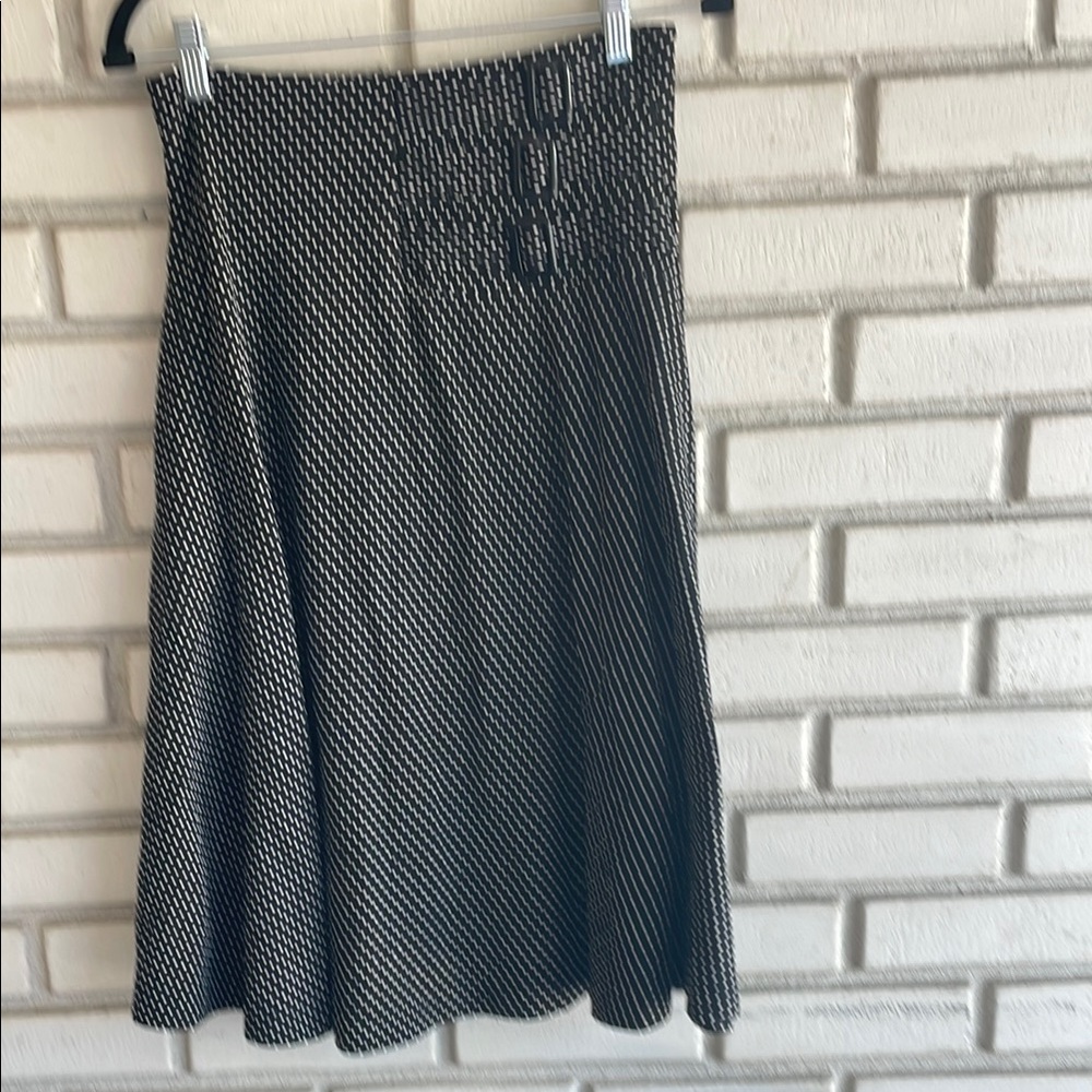 Retro  Black and White Women's Skirt
